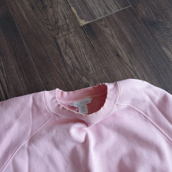 Baby Pink Sweat Shirt Cropped - Picture 3 of 4